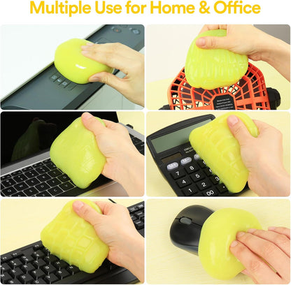 Car Cleaning Gel Detailing Kit Car Cleaning Putty Car Slime Interior Cleaner Supplies Car Accessories Yellow Stocking Stuffers Gifts for Men Women White Elephant Gifts Adults Teens Christmas