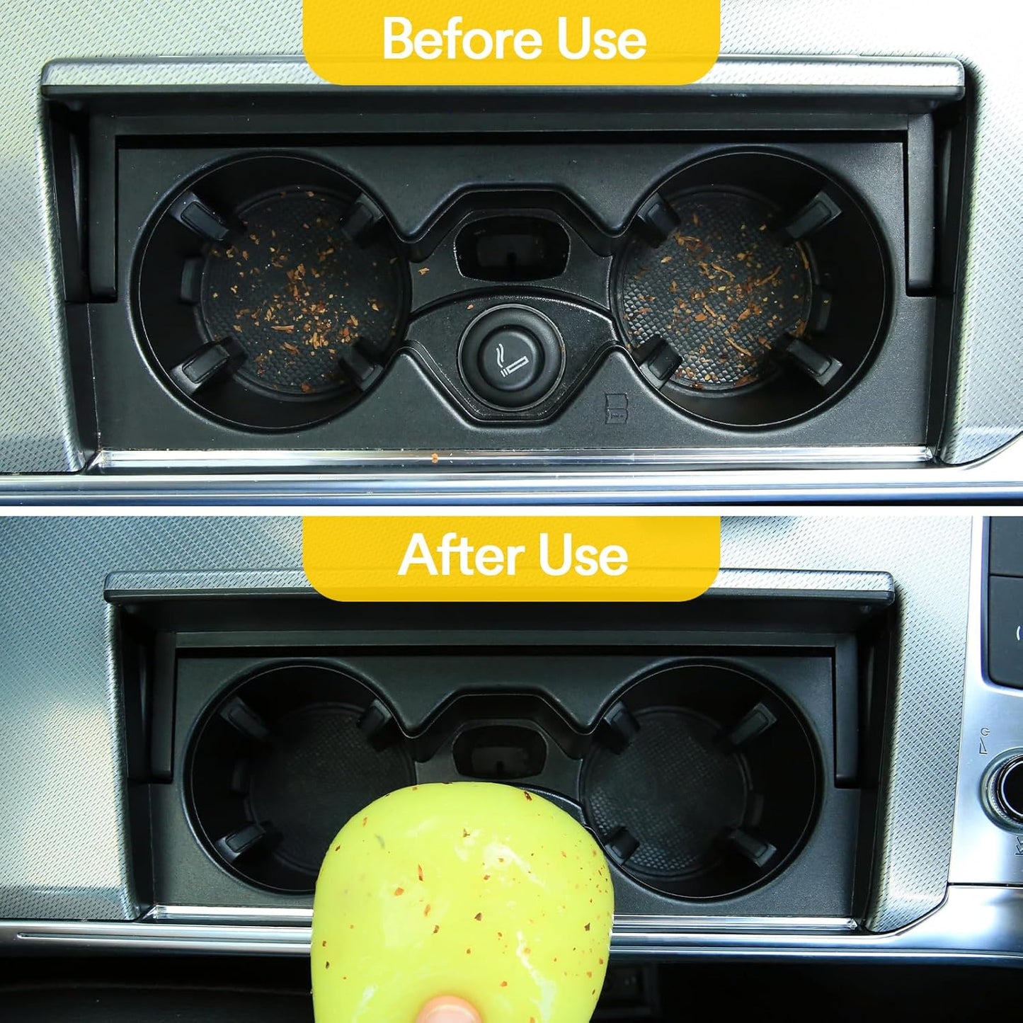 Car Cleaning Gel Detailing Kit Car Cleaning Putty Car Slime Interior Cleaner Supplies Car Accessories Yellow Stocking Stuffers Gifts for Men Women White Elephant Gifts Adults Teens Christmas