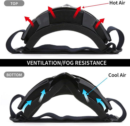 Motocross Goggles - ATV Dirt Bike Motorcycle UTV MX Offroad Riding Goggles with anti UV, Dustproof, anti Fog Lenses for Men, Women, Youth & Kids