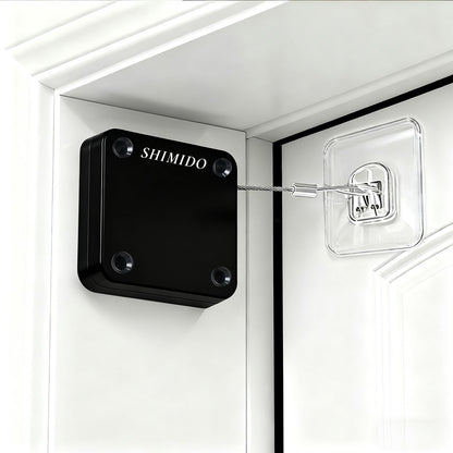 SHIMIDO Ferme-Porte Automatique Rétractable, Installation Sans Outil, Puissance 1.5kg, Universel et Fiable