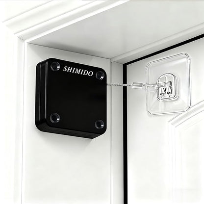 SHIMIDO Ferme-Porte Automatique Rétractable, Installation Sans Outil, Puissance 1.5kg, Universel et Fiable