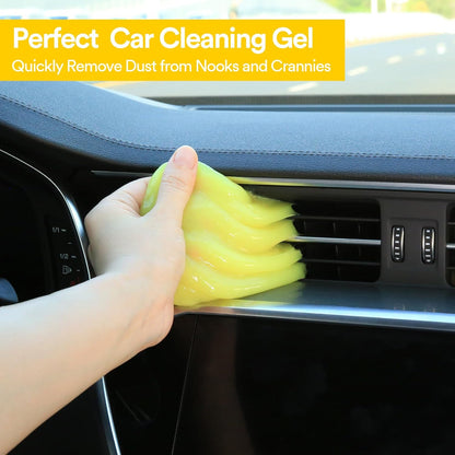 Car Cleaning Gel Detailing Kit Car Cleaning Putty Car Slime Interior Cleaner Supplies Car Accessories Yellow Stocking Stuffers Gifts for Men Women White Elephant Gifts Adults Teens Christmas
