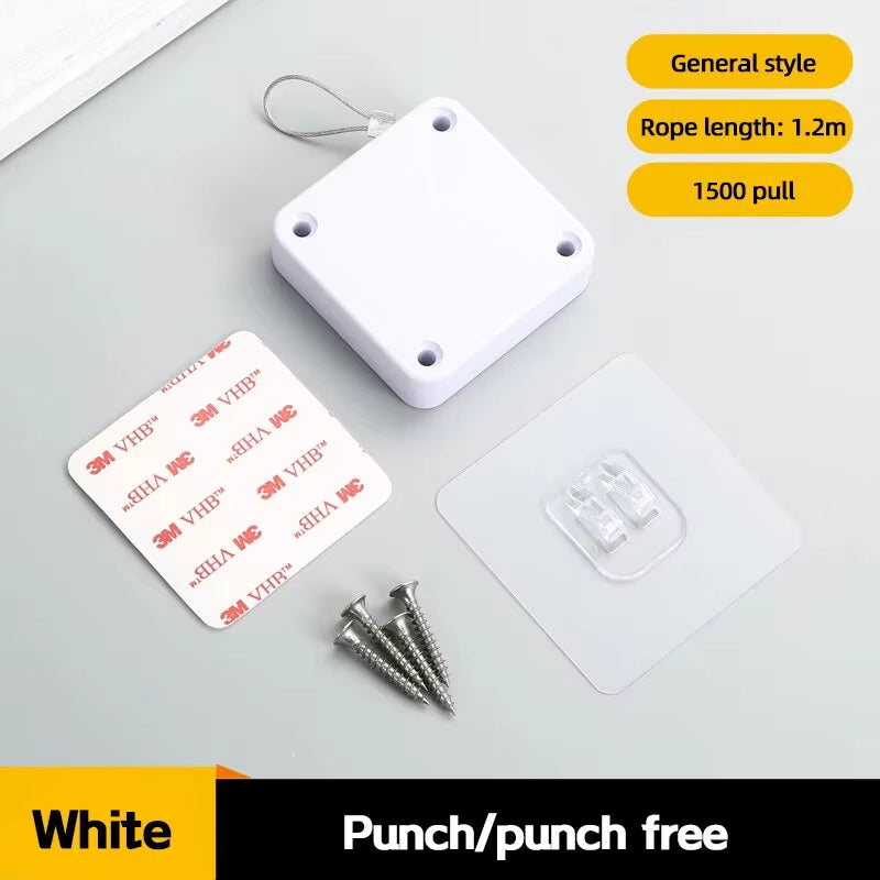 Automatic Drawstring Door Closer, Sliding Door, Office, Bathroom, Bedroom, Household, Simple Silent and Non Punching Door Closer