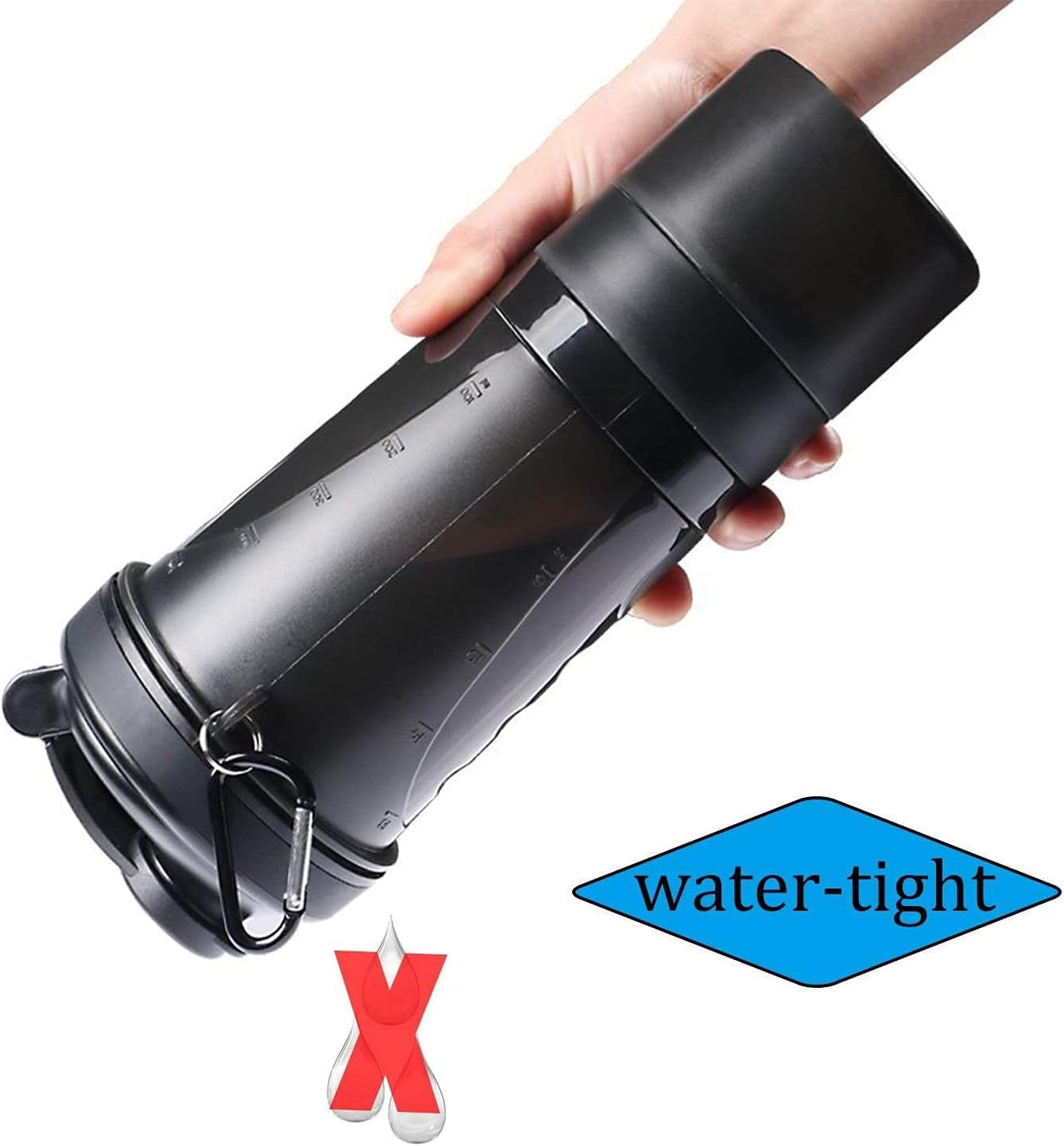 Protein Shaker Bottle 20Oz Shaker Cup with Ball Shaker Bottle for Protein Mixes 600Ml Gym Water Bottle with Storage Bpa-Free Sports Water Bottle for Fitness, Traveling, Indoor and Outdoor Activity (Black)