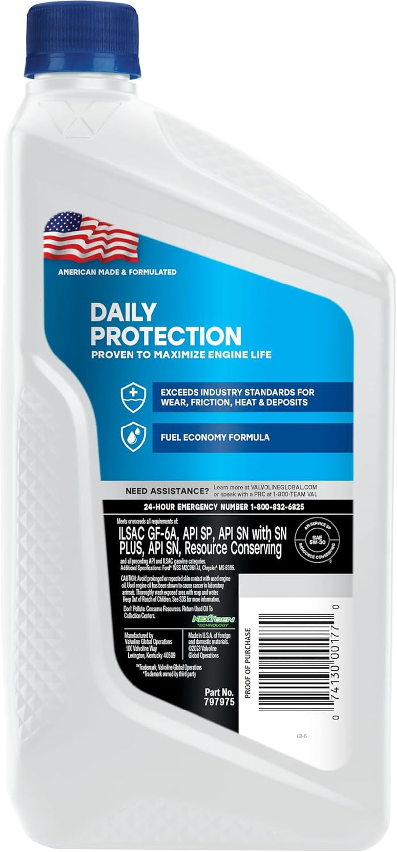 Daily Protection 5W-30 Synthetic Blend Motor Oil 1 Quart