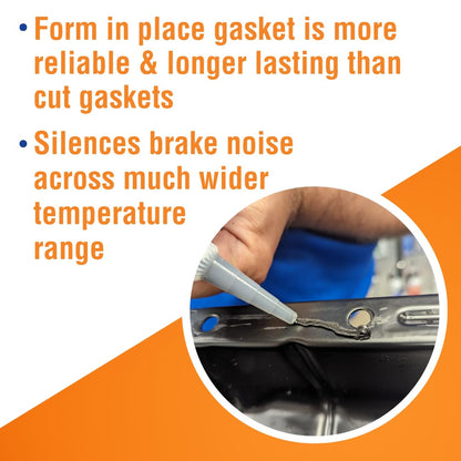82180 Ultra Black Maximum Oil Resistance RTV Silicone Gasket Maker, Sensor Safe and Non-Corrosive, for High Flex and Oil Resistant Applications 3 Oz
